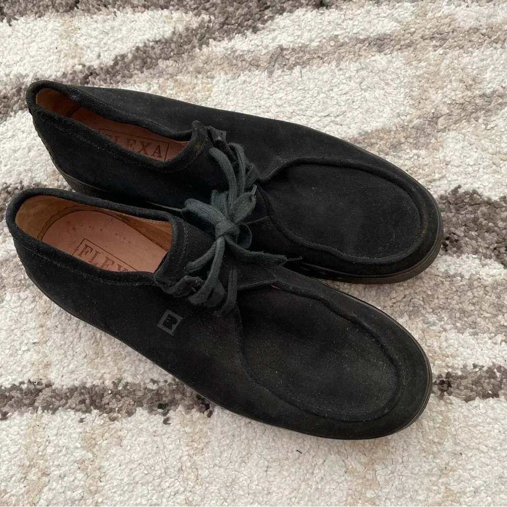Men’s FRATELLI ROSSETTI FLEXA OXFORD CASUAL BLACK LEATHER SHOES - Picture 2 of 14